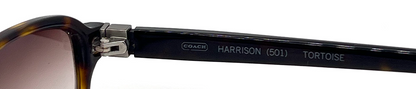 Coach Harrison 501 Tortoise Narrow Rectangular Vintage Sunglasses-Unworn