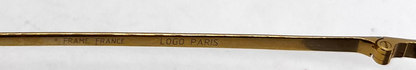 Logo Paris 101-02 Teal Gold Semi-Rimless Vintage Aviator Sunglasses-Unworn-France