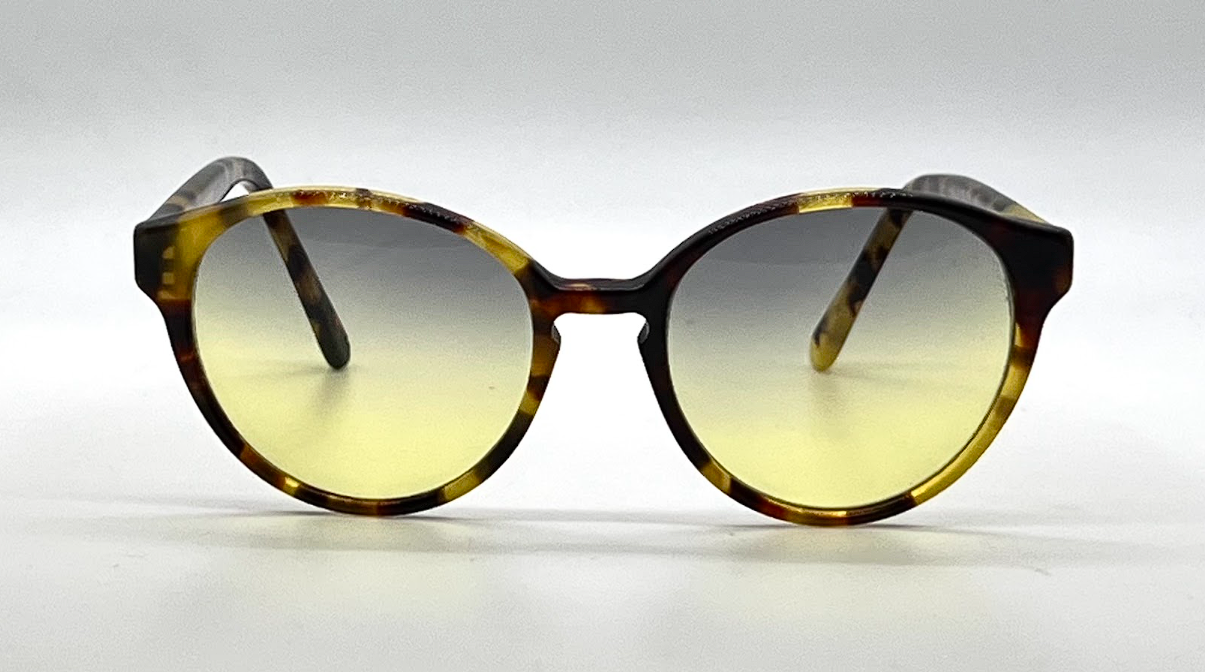 NAF NAF Pantoche Tortoise Round Vintage Sunglasses-Unworn-Made in France