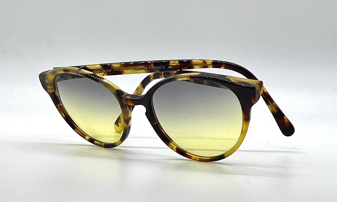 NAF NAF Pantoche Tortoise Round Vintage Sunglasses-Unworn-Made in France