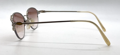 Tura Mod 728 Silver Filigree Sunglasses Brown Gradient-Unworn-Japan