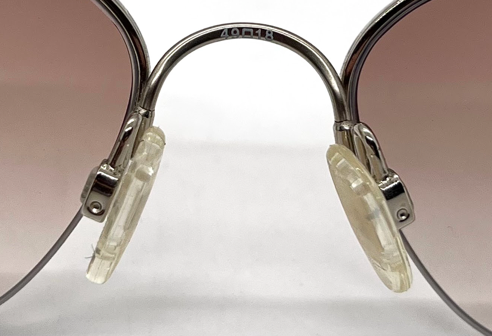 Tura Mod 728 Silver Filigree Sunglasses Brown Gradient-Unworn-Japan
