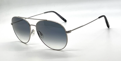 Oliver Peoples Airdale OV1286S Silver Sunglasses Chrome Sapphire Photo Lens