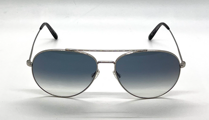 Oliver Peoples Airdale OV1286S Silver Sunglasses Chrome Sapphire Photo Lens