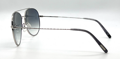 Oliver Peoples Airdale OV1286S Silver Sunglasses Chrome Sapphire Photo Lens