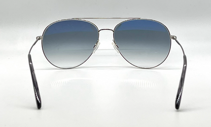 Oliver Peoples Airdale OV1286S Silver Sunglasses Chrome Sapphire Photo Lens