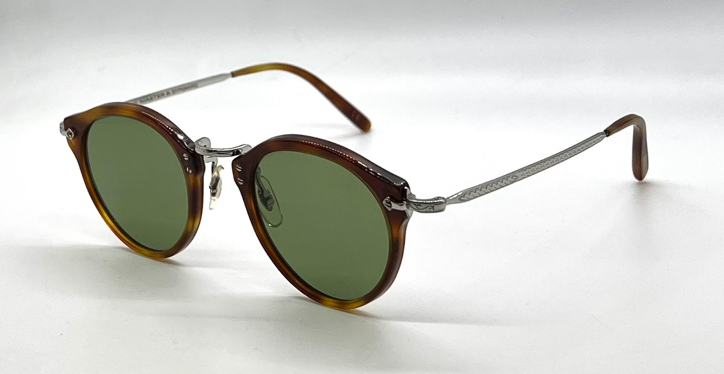 Oliver Peoples x Master & Dynamic OP-505 Sun LBR Tortoise Green Lens