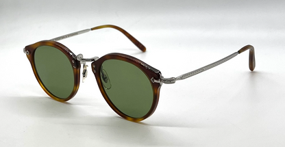 Oliver Peoples x Master & Dynamic OP-505 Sun LBR Tortoise Green Lens