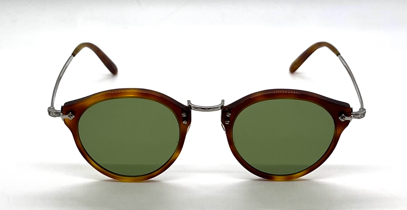 Oliver Peoples x Master & Dynamic OP-505 Sun LBR Tortoise Green Lens