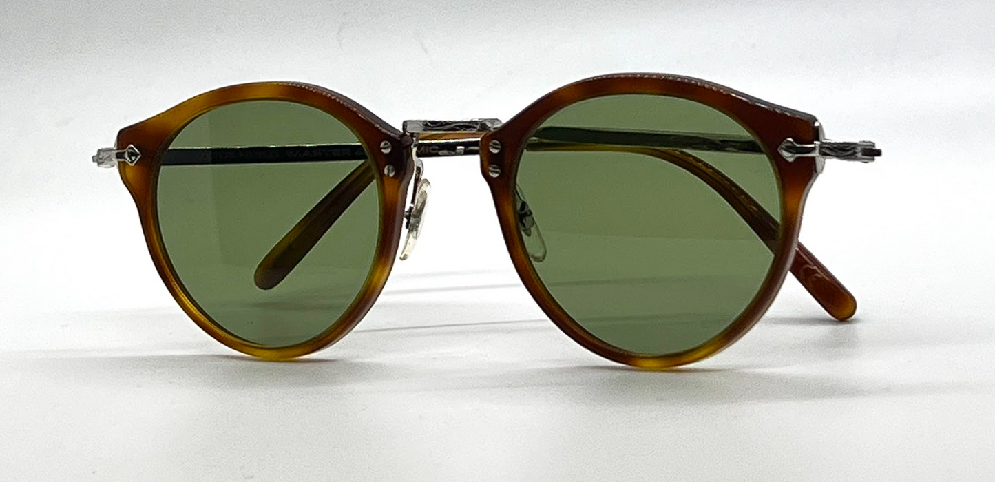 Oliver Peoples x Master & Dynamic OP-505 Sun LBR Tortoise Green Lens
