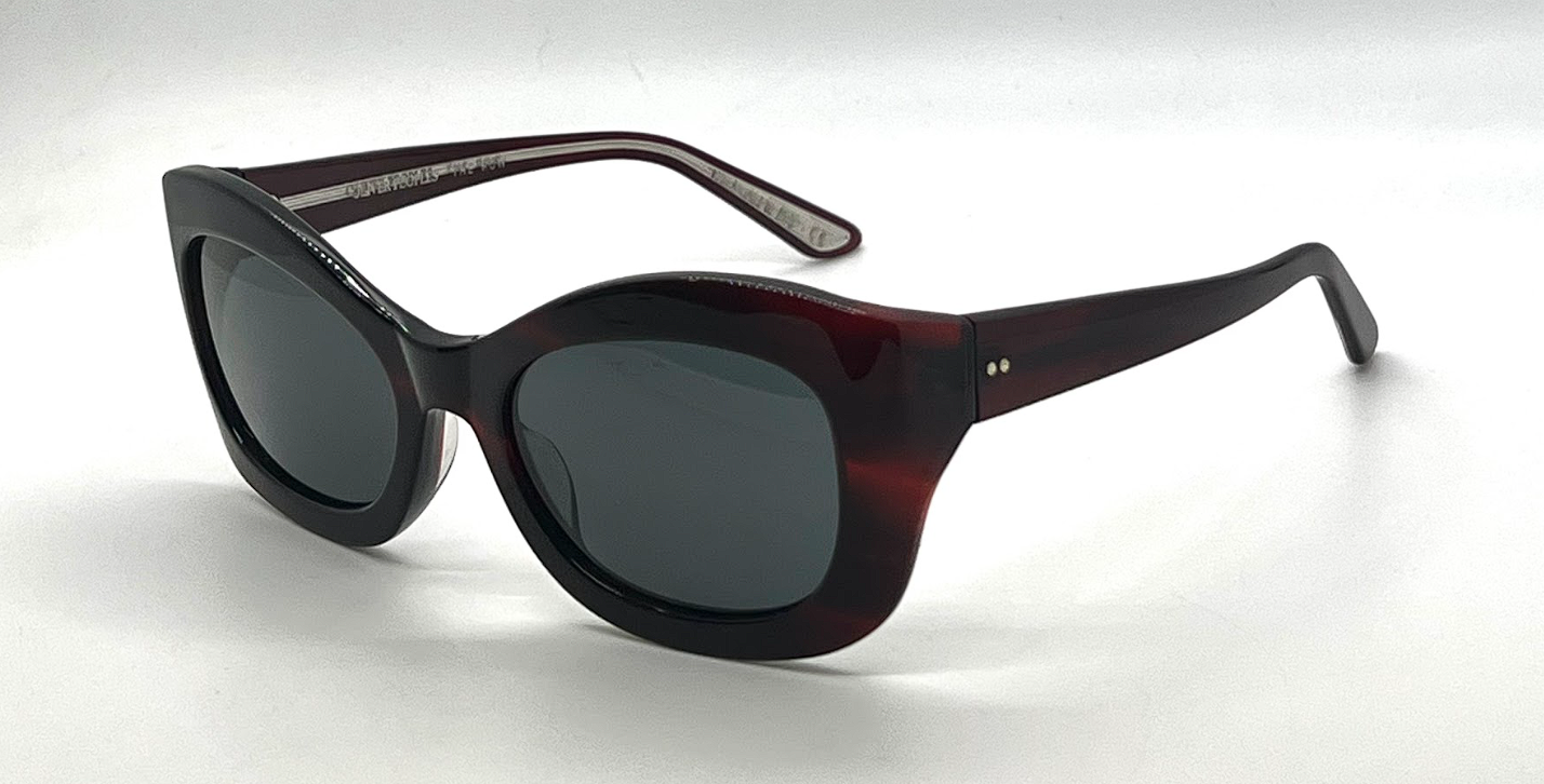 Oliver Peoples x The Row Edina OV5441SU Bordeaux Bark Cat Eye Sunglasses