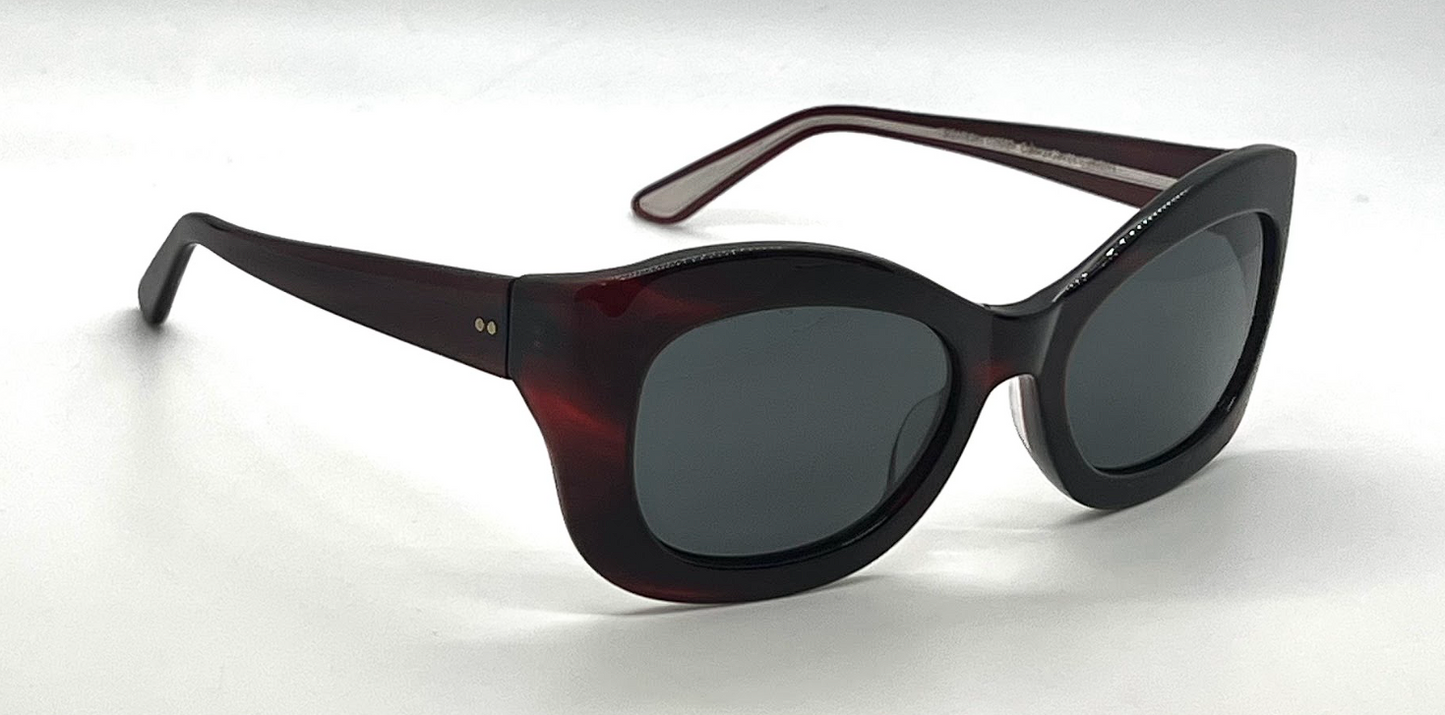 Oliver Peoples x The Row Edina OV5441SU Bordeaux Bark Cat Eye Sunglasses