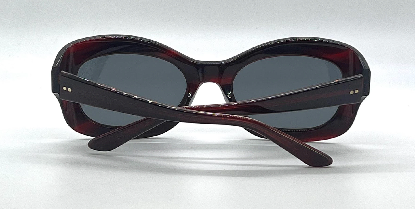Oliver Peoples x The Row Edina OV5441SU Bordeaux Bark Cat Eye Sunglasses