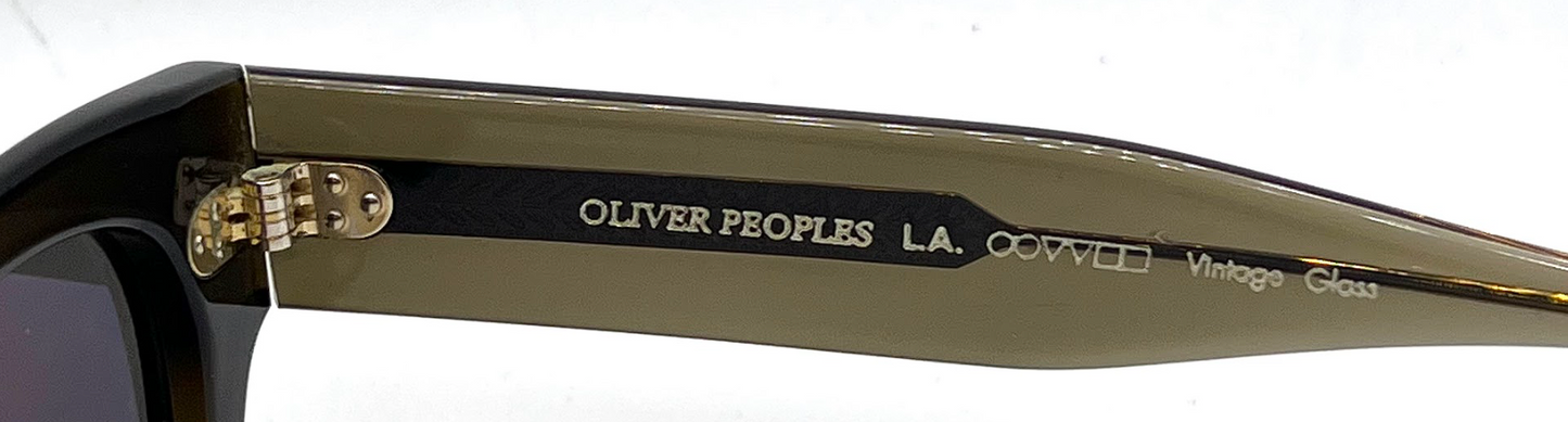 Oliver Peoples Isba OV5376SU Dark Military Grey Goldtone Lens Sunglasses