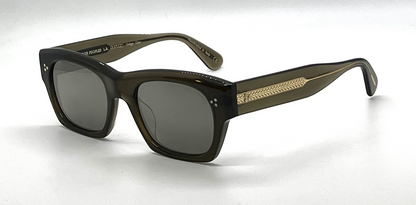 Oliver Peoples Isba OV5376SU Dark Military Grey Goldtone Lens Sunglasses