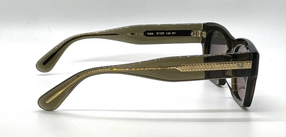 Oliver Peoples Isba OV5376SU Dark Military Grey Goldtone Lens Sunglasses