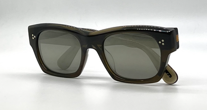 Oliver Peoples Isba OV5376SU Dark Military Grey Goldtone Lens Sunglasses