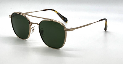 Oliver Peoples Mandeville OV1294ST Brushed Gold Square Titanium Sunglasses