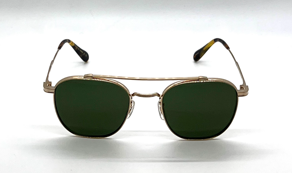 Oliver Peoples Mandeville OV1294ST Brushed Gold Square Titanium Sunglasses