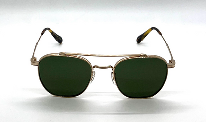 Oliver Peoples Mandeville OV1294ST Brushed Gold Square Titanium Sunglasses