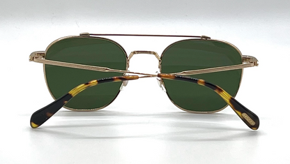 Oliver Peoples Mandeville OV1294ST Brushed Gold Square Titanium Sunglasses