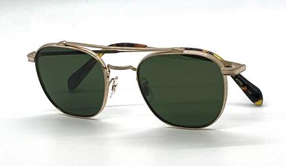 Oliver Peoples Mandeville OV1294ST Brushed Gold Square Titanium Sunglasses