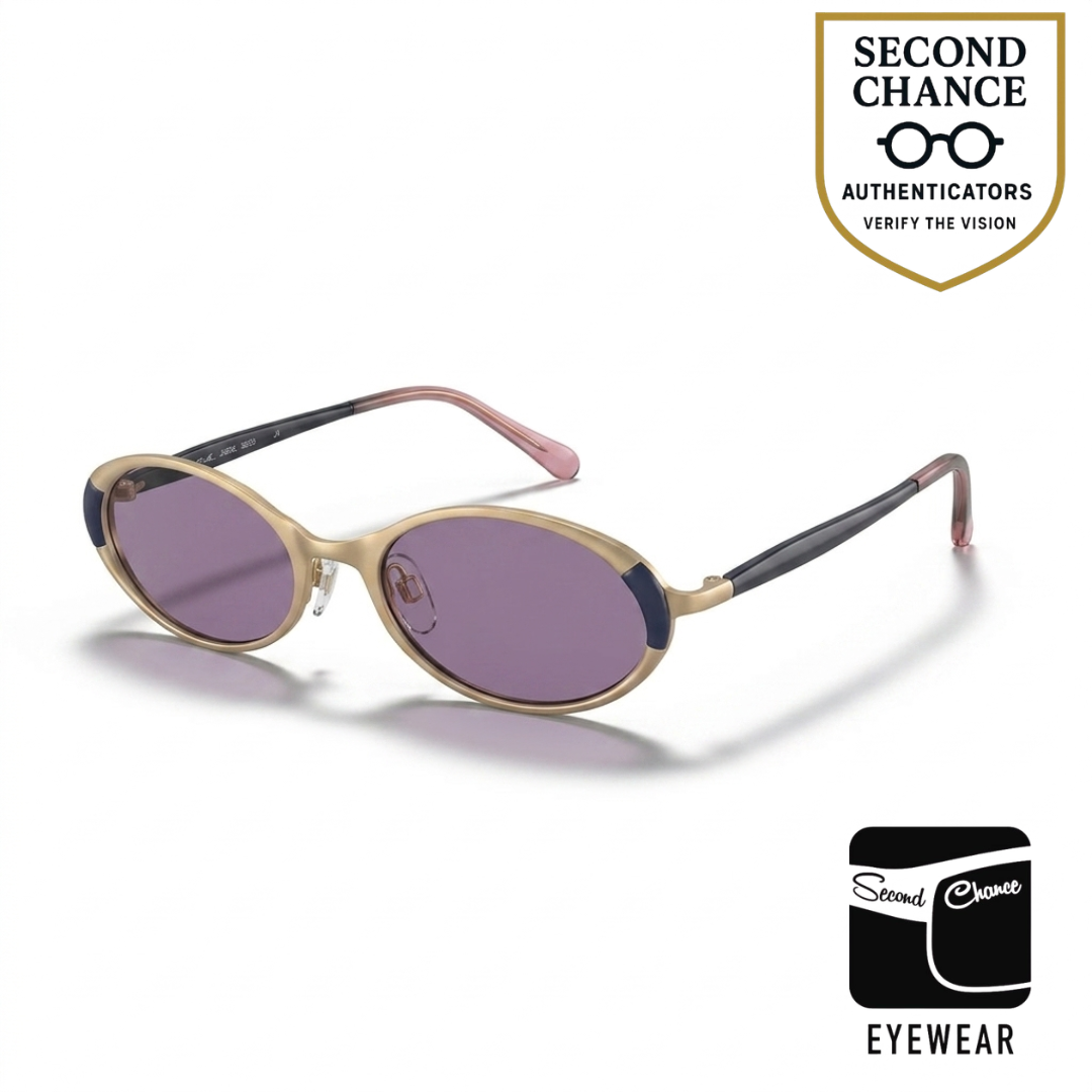 Silhouette M6441 V6054 NOS Oval Sunglasses-New Lavender Custom Lens-Austria