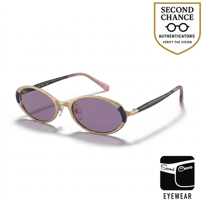 Silhouette M6441 V6054 NOS Oval Sunglasses-New Lavender Custom Lens-Austria