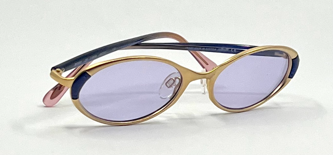 Silhouette M6441 V6054 NOS Oval Sunglasses-New Lavender Custom Lens-Austria