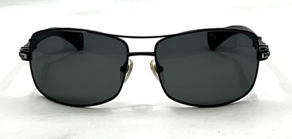 Silver Dagger JALB C2 Black Rectangular Vintage Sunglasses 65-16-125 Made in Japan