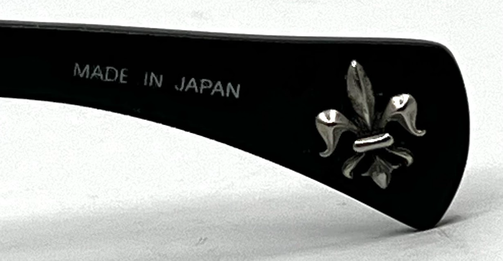 Silver Dagger JALB C2 Black Rectangular Vintage Sunglasses 65-16-125 Made in Japan