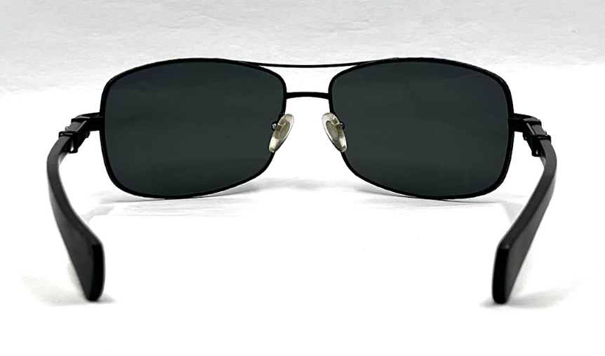 Silver Dagger JALB C2 Black Rectangular Vintage Sunglasses 65-16-125 Made in Japan