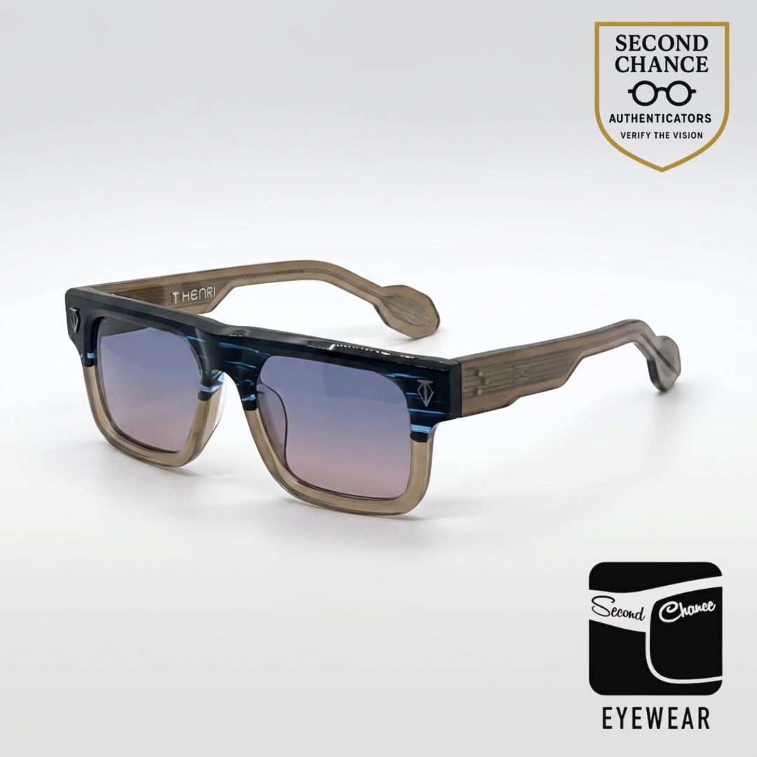 T Henri 959 Limited Edition Sunglasses 18K Gold Handmade Japan 5/149