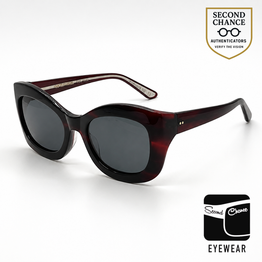 Oliver Peoples x The Row Edina OV5441SU Bordeaux Bark Cat Eye Sunglasses
