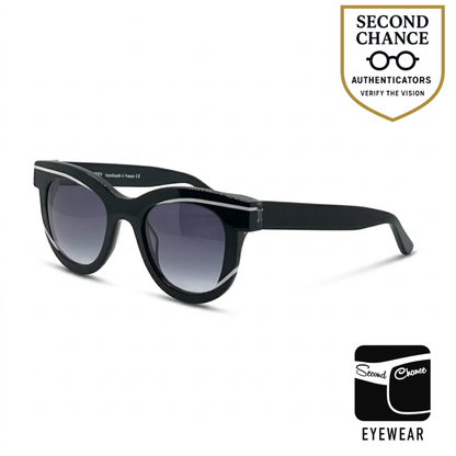 Thierry Lasry IceCreamy 101 Sunglasses-Black/White Unworn-Full Kit-France