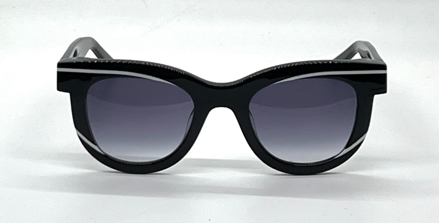 Thierry Lasry IceCreamy 101 Sunglasses-Black/White Unworn-Full Kit-France
