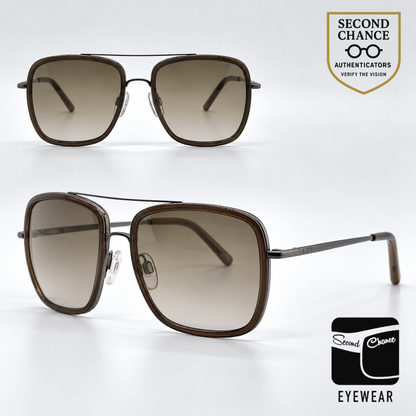 Tod's TO64 50F Brown Navigator Sunglasses-Brown Gradient Lenses-Unworn-Italy