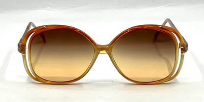 Tura MOD. TL 310 CH Vintage Oversized Sunglasses-New Gradient Custom Lenses-Japan