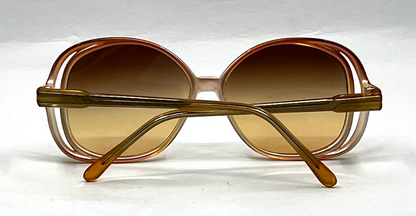 Tura MOD. TL 310 CH Vintage Oversized Sunglasses-New Gradient Custom Lenses-Japan