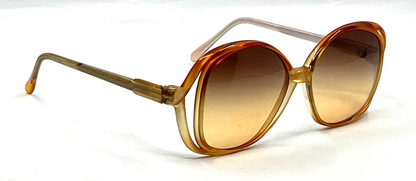 Tura MOD. TL 310 CH Vintage Oversized Sunglasses-New Gradient Custom Lenses-Japan