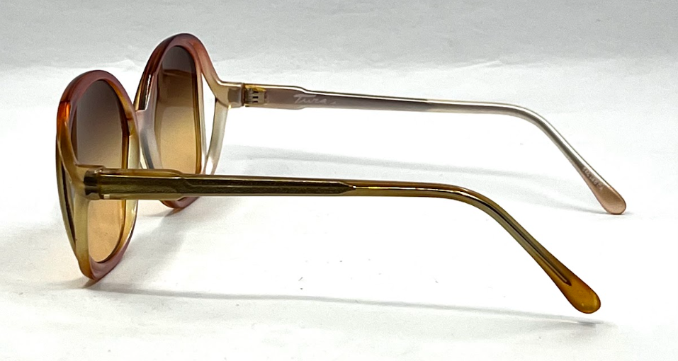 Tura MOD. TL 310 CH Vintage Oversized Sunglasses-New Gradient Custom Lenses-Japan