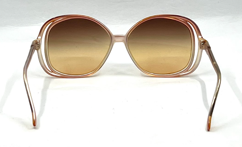Tura MOD. TL 310 CH Vintage Oversized Sunglasses-New Gradient Custom Lenses-Japan