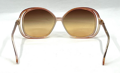 Tura MOD. TL 310 CH Vintage Oversized Sunglasses-New Gradient Custom Lenses-Japan