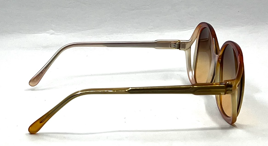 Tura MOD. TL 310 CH Vintage Oversized Sunglasses-New Gradient Custom Lenses-Japan