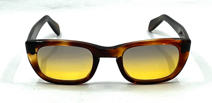 Vintage Universal 5 3/4 Tortoise Sunglasses-New Gradient Custom Amber Lenses-USA