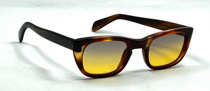 Vintage Universal 5 3/4 Tortoise Sunglasses-New Gradient Custom Amber Lenses-USA