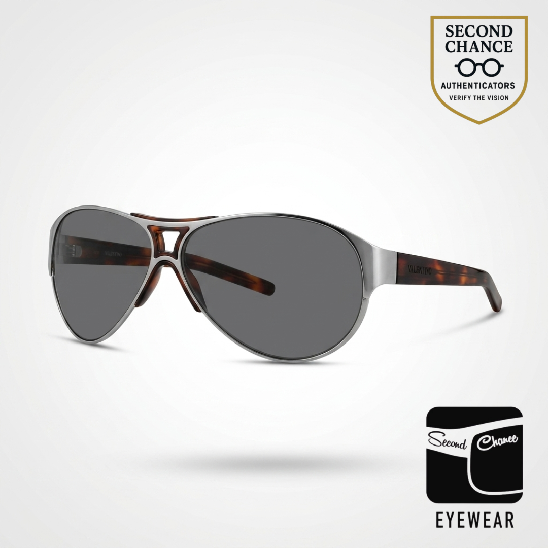 Valentino II49/S LN8 Aviator Tortoiseshell Brown Sunglasses-Unworn/Full Kit
