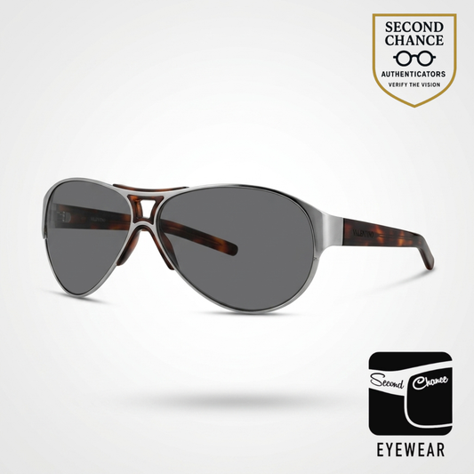 Valentino II49/S LN8 Aviator Tortoiseshell Brown Sunglasses-Unworn/Full Kit