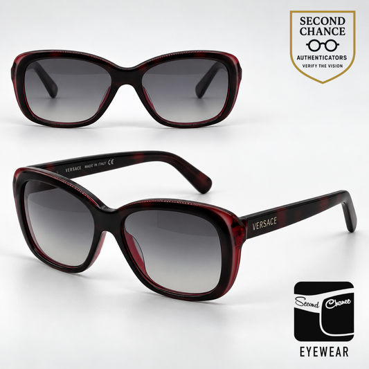 Versace VE4189 886/11 Havana Red Grey Fade-Unworn-Italy