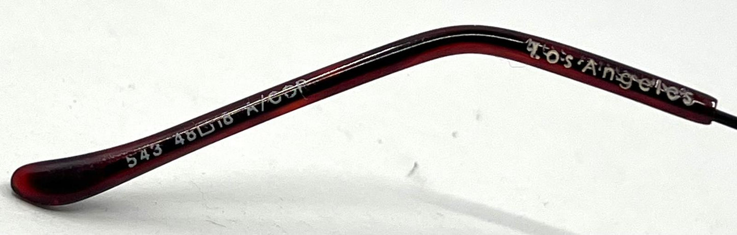 Masters 543 Rimless Sunglasses – Silver Frame – Solid Rose / Salmon Tint Lenses – Unworn Vintage